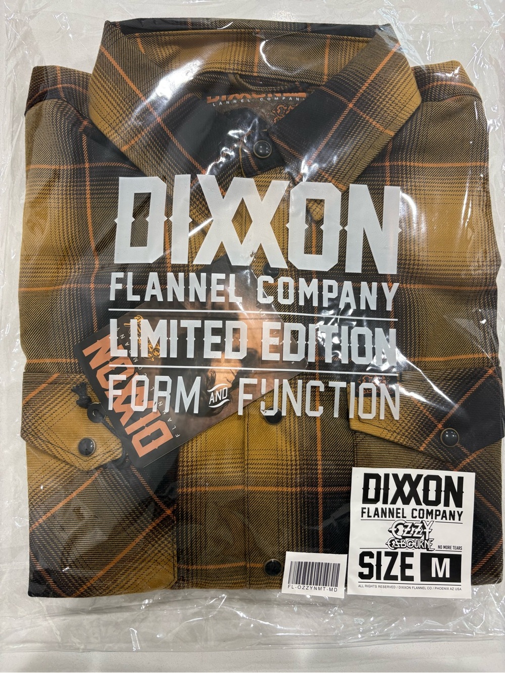 Dixxon Men's Ozzy Osbourne No Tears Flannel